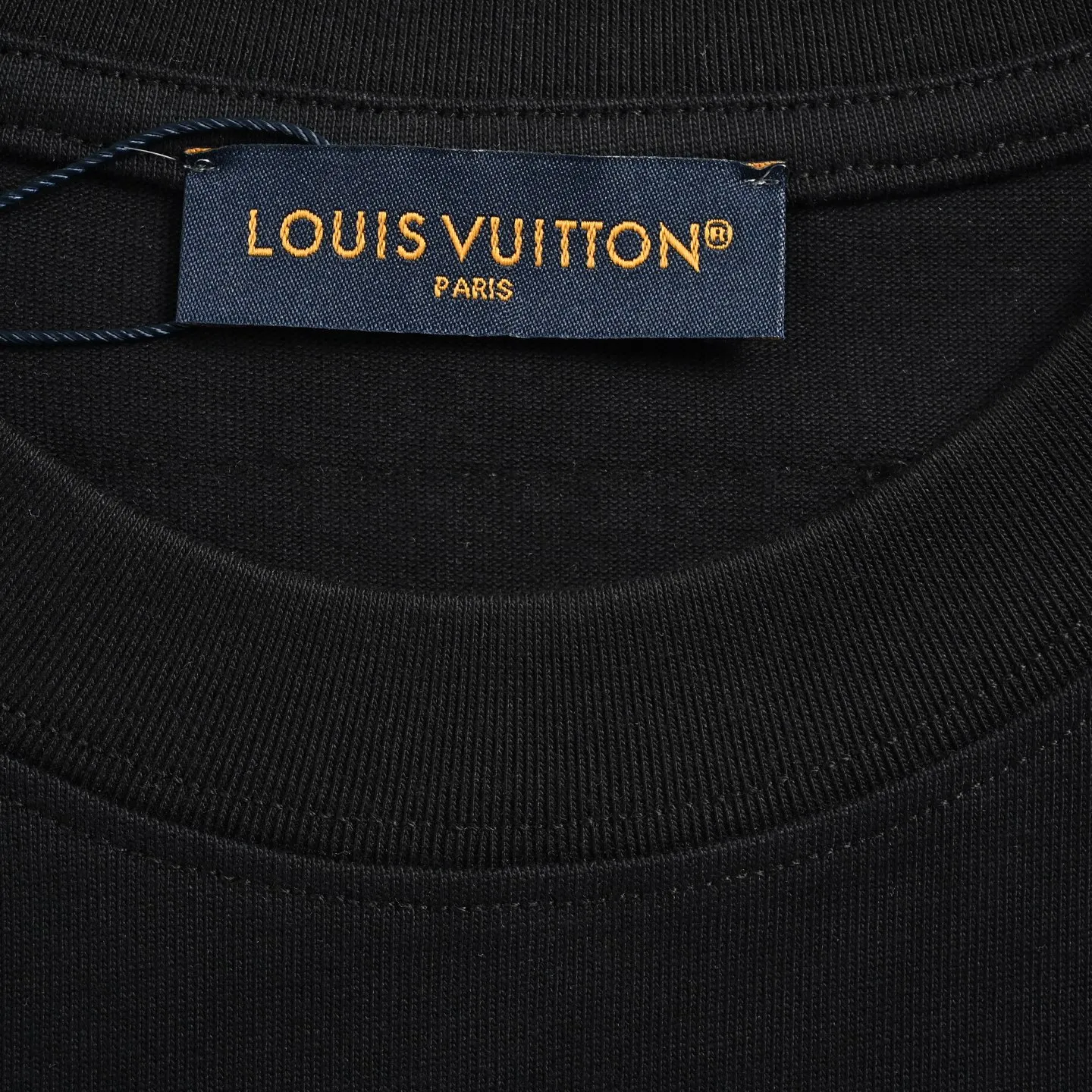 Louis Vuitton/Louis Vuitton blue graffiti LV printed short sleeves